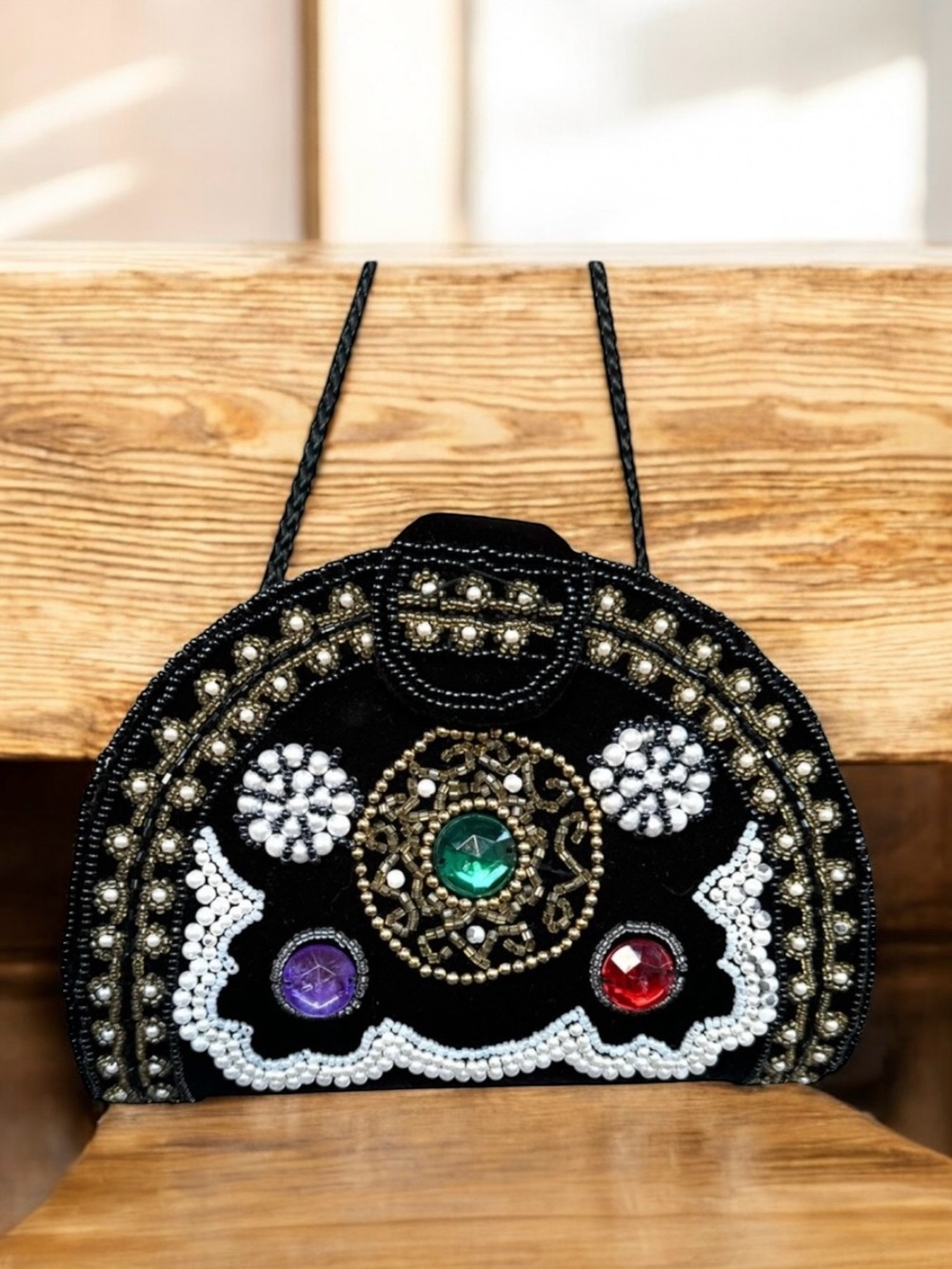 🆕 Magid Beaded Clutch Crossbody